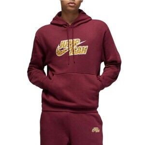 Jordan Flight MVP Jumpman Cherrywood Red/Black Fleece Hoodie
